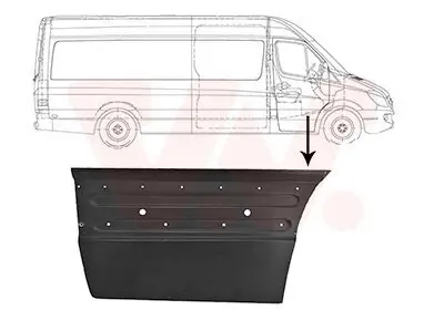 Tür, Karosserie rechts VAN WEZEL 3077172