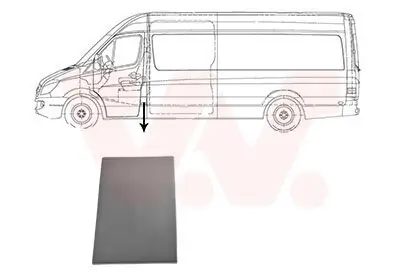 Zier-/Schutzleiste, Seitenwand VAN WEZEL 3077415