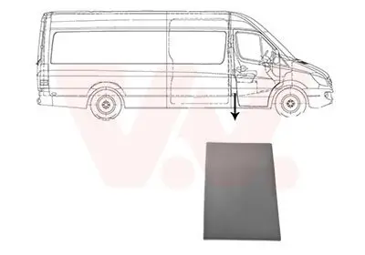 Zier-/Schutzleiste, Seitenwand VAN WEZEL 3077416