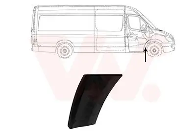 Zier-/Schutzleiste, Kotflügel vorne rechts Kotflügel unten VAN WEZEL 3077422 Bild Zier-/Schutzleiste, Kotflügel vorne rechts Kotflügel unten VAN WEZEL 3077422
