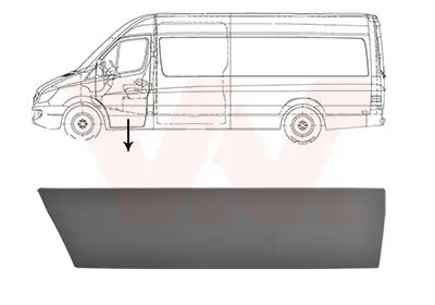 Zier-/Schutzleiste, Tür VAN WEZEL 3077423 Bild Zier-/Schutzleiste, Tür VAN WEZEL 3077423