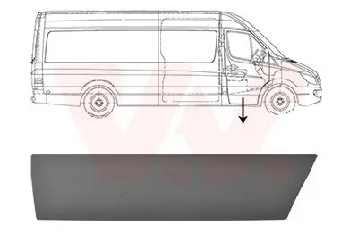 Zier-/Schutzleiste, Tür VAN WEZEL 3077424