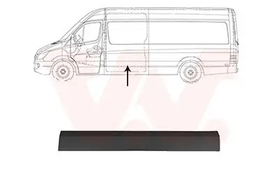Zier-/Schutzleiste, Seitenwand links seitlicher Einbau VAN WEZEL 3077425 Bild Zier-/Schutzleiste, Seitenwand links seitlicher Einbau VAN WEZEL 3077425