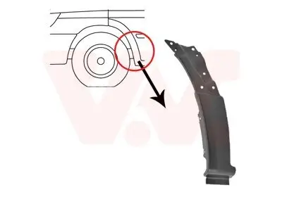 Kotflügel vorne links VAN WEZEL 3077653