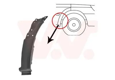 Kotflügel VAN WEZEL 3077654 Bild Kotflügel VAN WEZEL 3077654