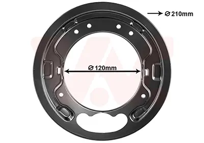 Spritzblech, Bremsscheibe Hinterachse VAN WEZEL 3082373