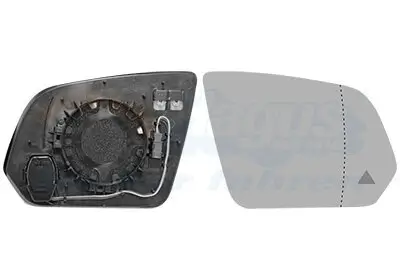 Spiegelglas, Außenspiegel rechts VAN WEZEL 3082836 Bild Spiegelglas, Außenspiegel rechts VAN WEZEL 3082836