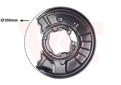Spritzblech, Bremsscheibe Hinterachse rechts VAN WEZEL 3091374 Bild Spritzblech, Bremsscheibe Hinterachse rechts VAN WEZEL 3091374