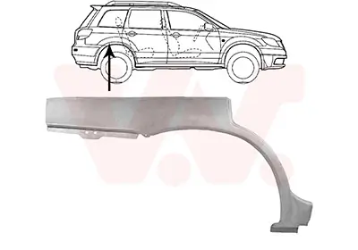 Seitenwand hinten rechts VAN WEZEL 3271148