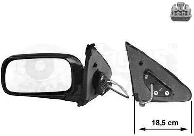 Außenspiegel links VAN WEZEL 3317805 Bild Außenspiegel links VAN WEZEL 3317805