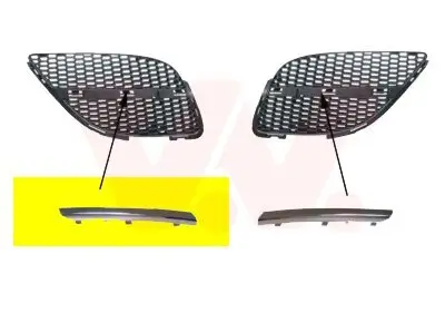 Zier-/Schutzleiste, Kühlergitter rechts VAN WEZEL 3323514