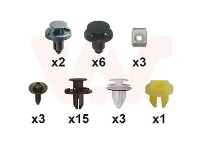 Montagesatz, Kotflügel vorne links vorne rechts VAN WEZEL 3336796