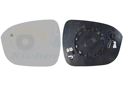 Spiegelglas, Außenspiegel links VAN WEZEL 3376835 Bild Spiegelglas, Außenspiegel links VAN WEZEL 3376835