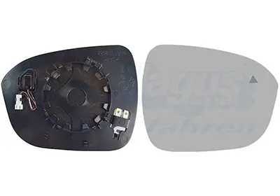 Spiegelglas, Außenspiegel rechts VAN WEZEL 3376836