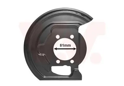 Spritzblech, Bremsscheibe Vorderachse links VAN WEZEL 3388371