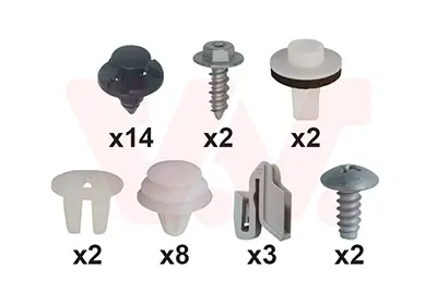 Montagesatz, Stoßfänger hinten VAN WEZEL 3388793