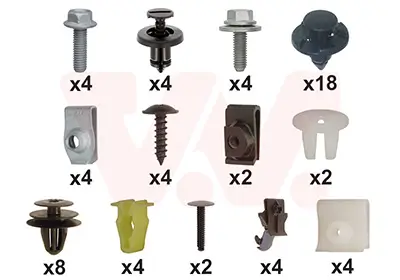 Montagesatz, Stoßfänger vorne VAN WEZEL 3388794 Bild Montagesatz, Stoßfänger vorne VAN WEZEL 3388794