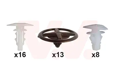 Montagesatz, Motorhaube vorne VAN WEZEL 3388797 Bild Montagesatz, Motorhaube vorne VAN WEZEL 3388797