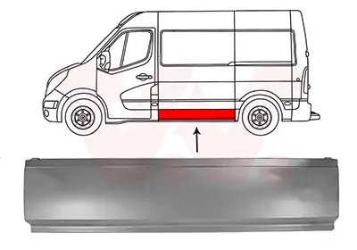 Seitenwand links VAN WEZEL 3396109