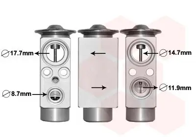 Expansionsventil, Klimaanlage VAN WEZEL 37001461 Bild Expansionsventil, Klimaanlage VAN WEZEL 37001461