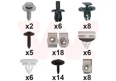 Montagesatz, Stoßfänger vorne VAN WEZEL 3722794