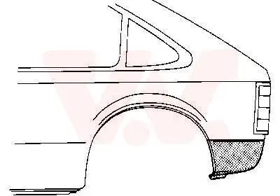 Seitenwand hinten links VAN WEZEL 3727137