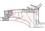 Innenkotflügel vorne rechts VAN WEZEL 3727358