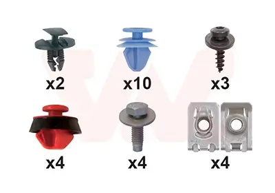 Montagesatz, Kotflügel vorne links vorne rechts VAN WEZEL 3729796 Bild Montagesatz, Kotflügel vorne links vorne rechts VAN WEZEL 3729796