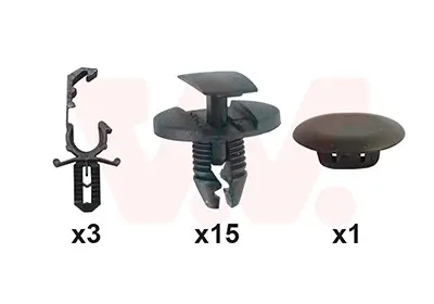 Montagesatz, Motorhaube vorne VAN WEZEL 3729797