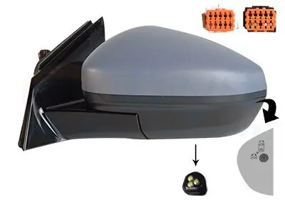 Außenspiegel links VAN WEZEL 3729827 Bild Außenspiegel links VAN WEZEL 3729827