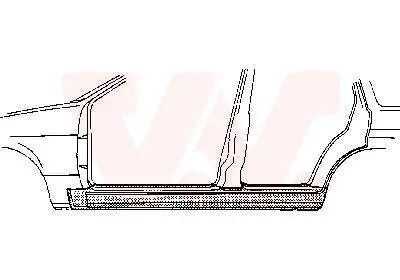 Einstiegsblech rechts VAN WEZEL 3730104