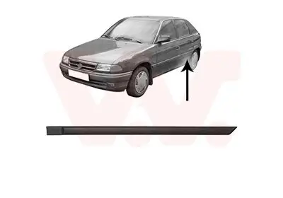 Zier-/Schutzleiste, Tür hinten links VAN WEZEL 3734425 Bild Zier-/Schutzleiste, Tür hinten links VAN WEZEL 3734425