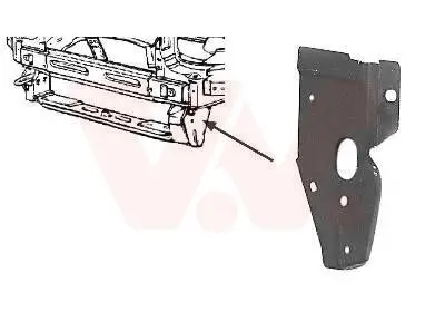 Längsträger rechts VAN WEZEL 3734686 Bild Längsträger rechts VAN WEZEL 3734686