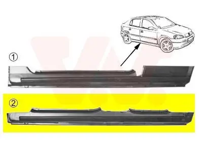 Einstiegsblech links VAN WEZEL 3742103 Bild Einstiegsblech links VAN WEZEL 3742103