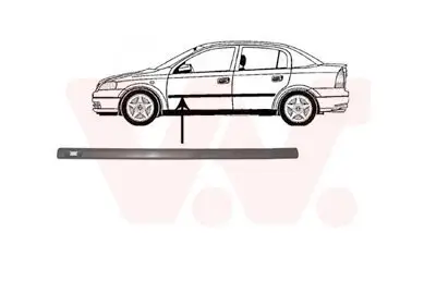 Zier-/Schutzleiste, Tür vorne links VAN WEZEL 3742403 Bild Zier-/Schutzleiste, Tür vorne links VAN WEZEL 3742403