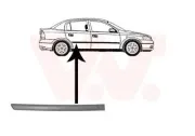 Zier-/Schutzleiste, Tür hinten rechts VAN WEZEL 3742426