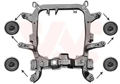 Hilfsrahmen/Aggregateträger vorne VAN WEZEL 3742690 Bild Hilfsrahmen/Aggregateträger vorne VAN WEZEL 3742690