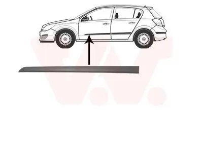 Zier-/Schutzleiste, Tür vorne links VAN WEZEL 3745403 Bild Zier-/Schutzleiste, Tür vorne links VAN WEZEL 3745403