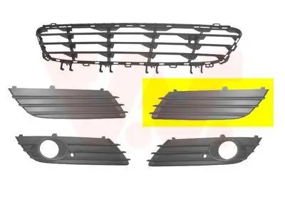 Lüftungsgitter, Stoßfänger VAN WEZEL 3745591 Bild Lüftungsgitter, Stoßfänger VAN WEZEL 3745591