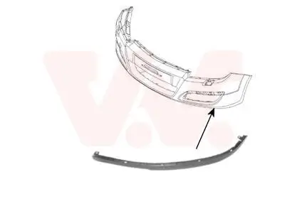 Spoiler vorne links VAN WEZEL 3748503