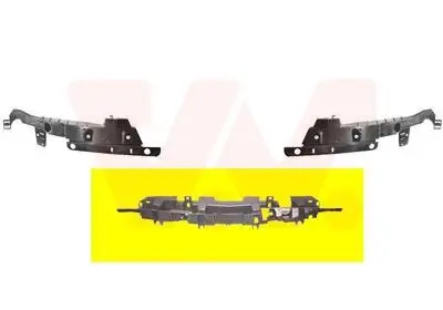 Halter, Stoßfänger vorne VAN WEZEL 3749569