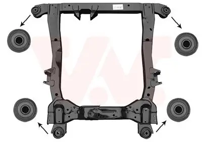 Hilfsrahmen/Aggregateträger VAN WEZEL 3749690 Bild Hilfsrahmen/Aggregateträger VAN WEZEL 3749690