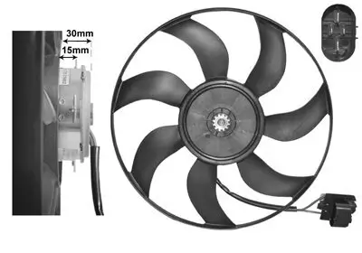 Lüfter, Motorkühlung VAN WEZEL 3749744 Bild Lüfter, Motorkühlung VAN WEZEL 3749744