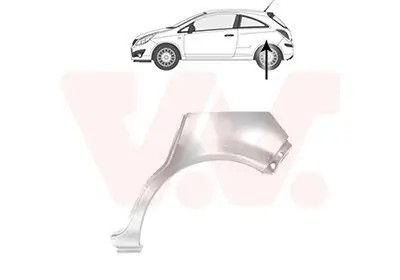Seitenwand hinten links VAN WEZEL 3750147 Bild Seitenwand hinten links VAN WEZEL 3750147