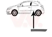 Zier-/Schutzleiste, Seitenwand hinten links VAN WEZEL 3750419