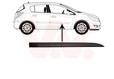 Zier-/Schutzleiste, Tür vorne rechts VAN WEZEL 3750424 Bild Zier-/Schutzleiste, Tür vorne rechts VAN WEZEL 3750424