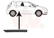 Zier-/Schutzleiste, Tür hinten rechts VAN WEZEL 3750426