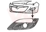 Lüftungsgitter, Stoßfänger vorne links VAN WEZEL 3753593