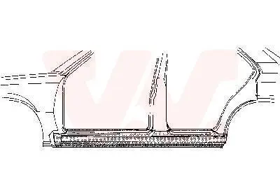 Einstiegsblech links VAN WEZEL 3760103 Bild Einstiegsblech links VAN WEZEL 3760103
