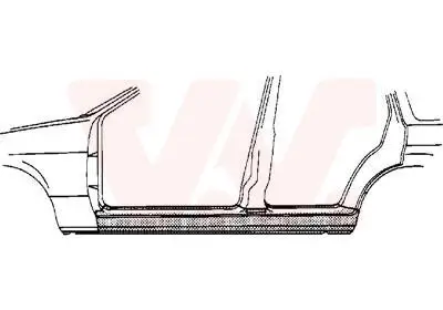 Einstiegsblech links VAN WEZEL 3766103